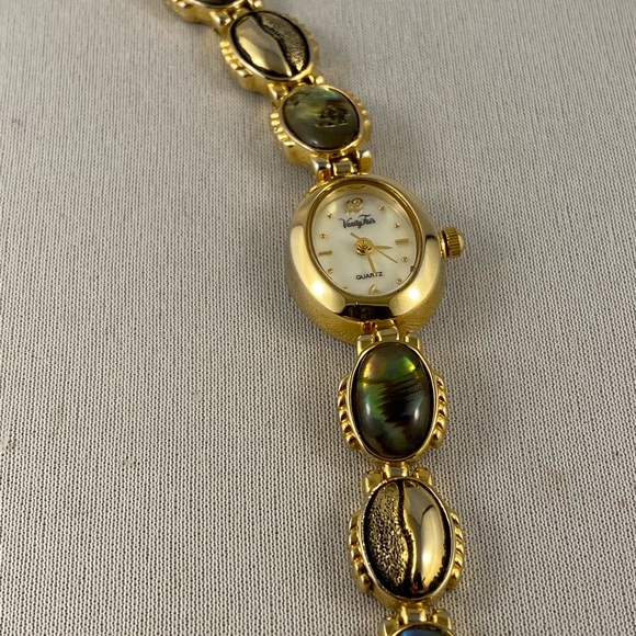 Vanity Fair Accessories Vintage Vanity Fair Abalone Link Quartz